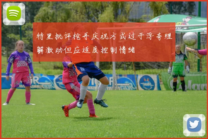 特里批评枪手庆祝方式过于浮夸理解激动但应适度控制情绪