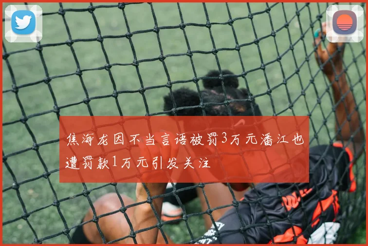 焦海龙因不当言语被罚3万元潘江也遭罚款1万元引发关注